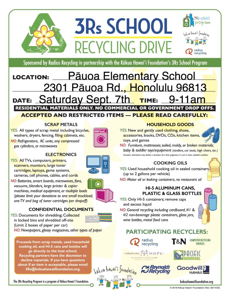 Pauoa 3RsFlyer