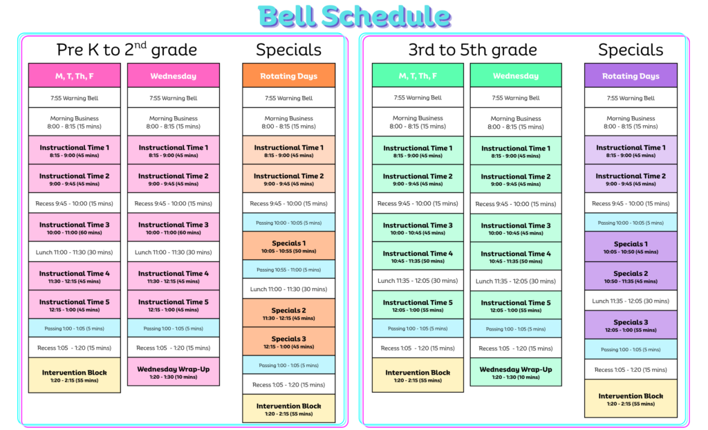 Pauoa Bell Schedule 26 27 (2)