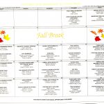 October 2020 Cafeteria Menu