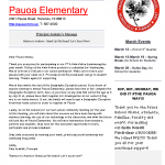 Pauoa March Newsletter