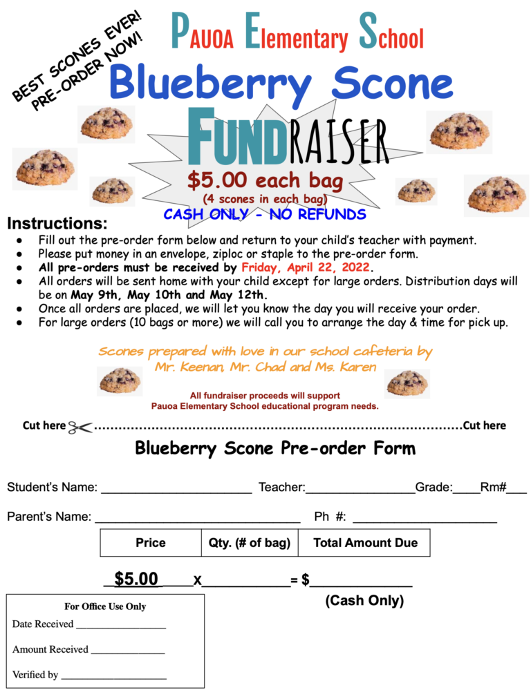 Scone order form