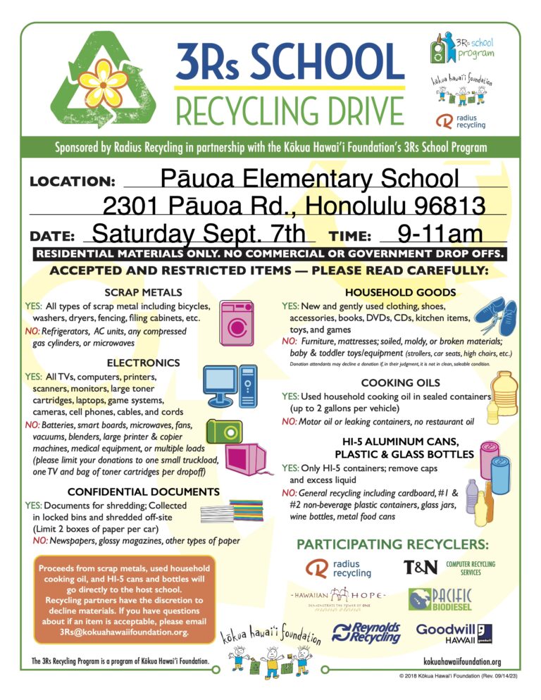 Pauoa 3RsFlyer