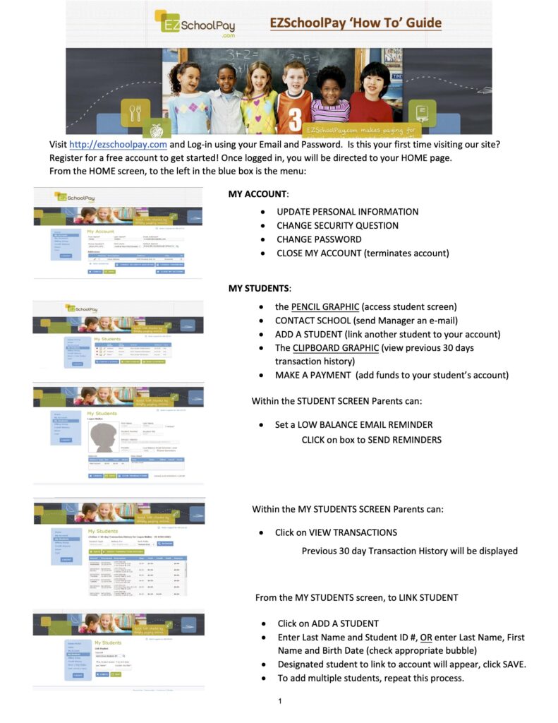 EZSchoolPay How To Guide 2 1