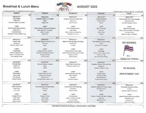 Aug 2025 Menu