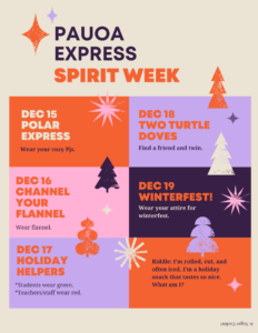 1Pauoa Express Spirit Week 2025