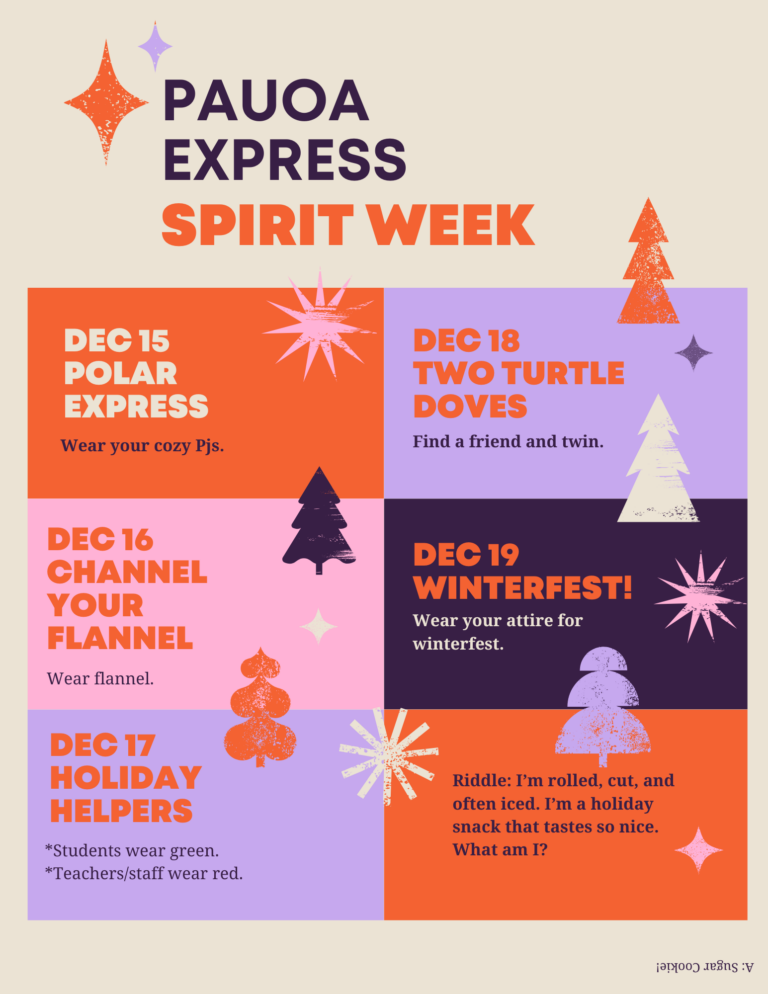 1Pauoa Express Spirit Week 2025