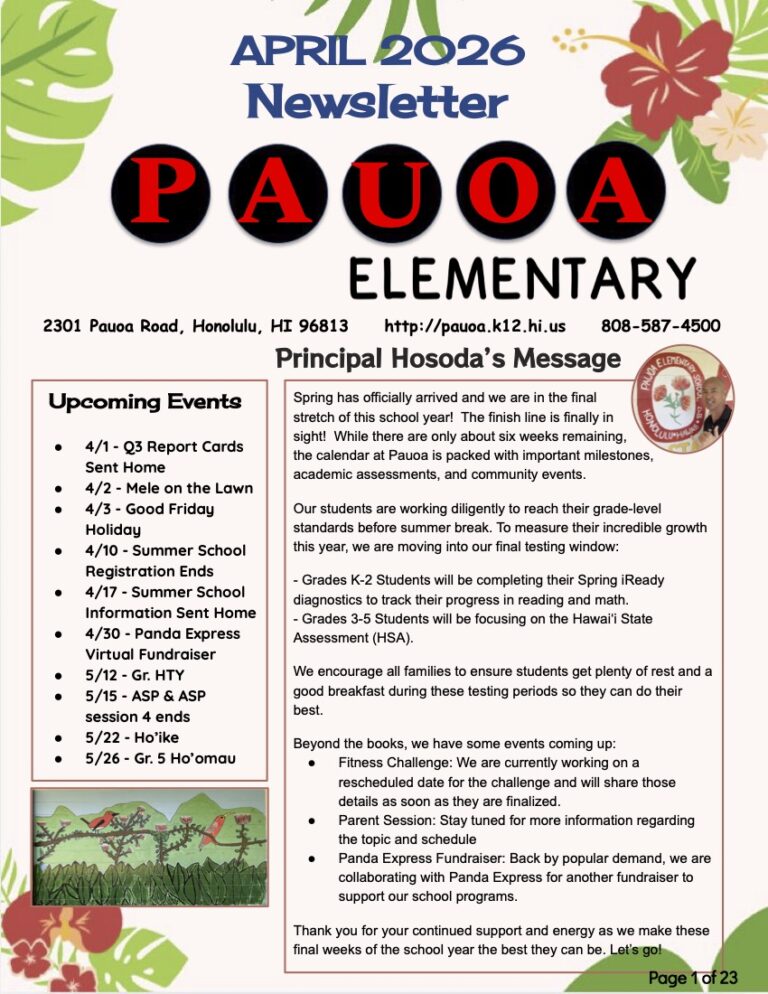 SY 25 26 April Newsletter