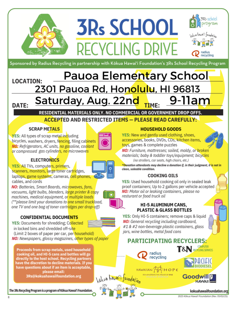 Pauoa 3Rs